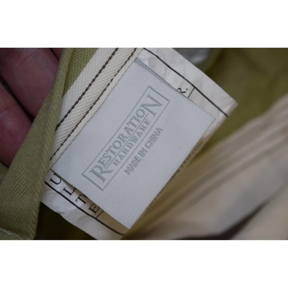 Restoration Hardware WESTPORT Bedding Standard Pillow Sham Heavy Cotton Striped